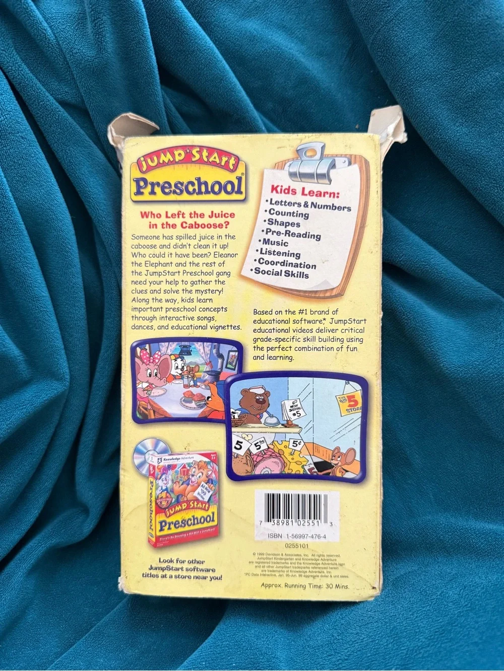Jump Start Preschool VHS- who left the juice in the caboose? Vintage